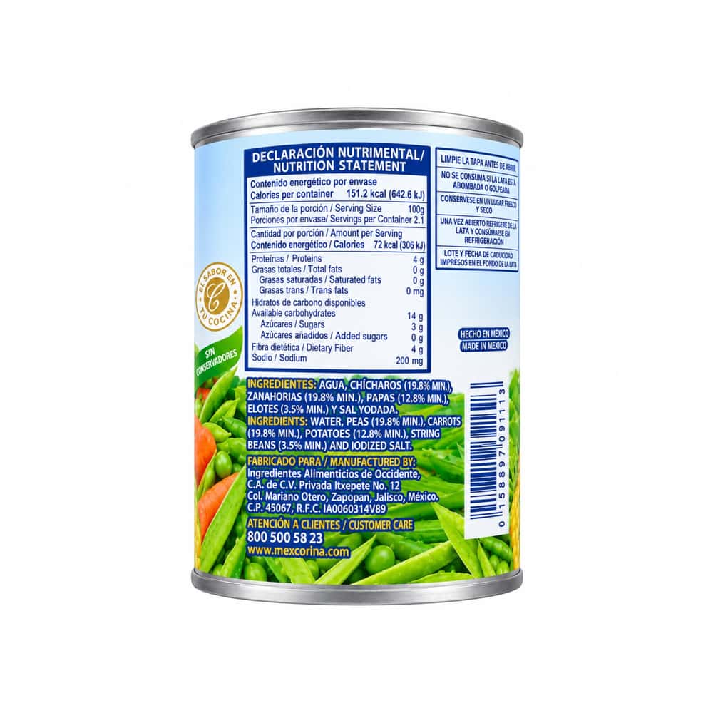 Ensalada de verduras Corina (430 g / 15.17 oz) - Miniatura 2