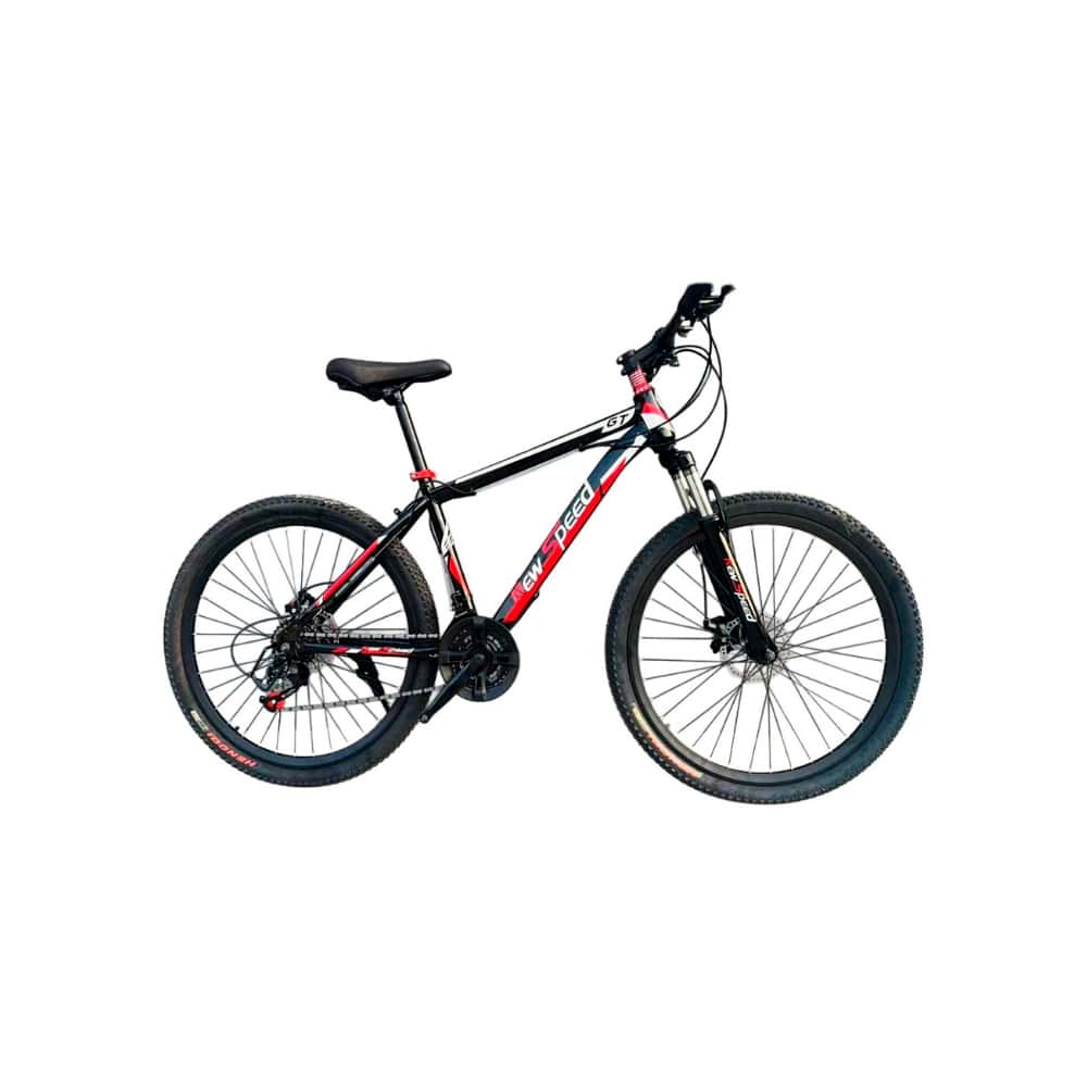 Bicicleta deportiva color negro y rojo New Speed MTB-03 - Miniatura 1