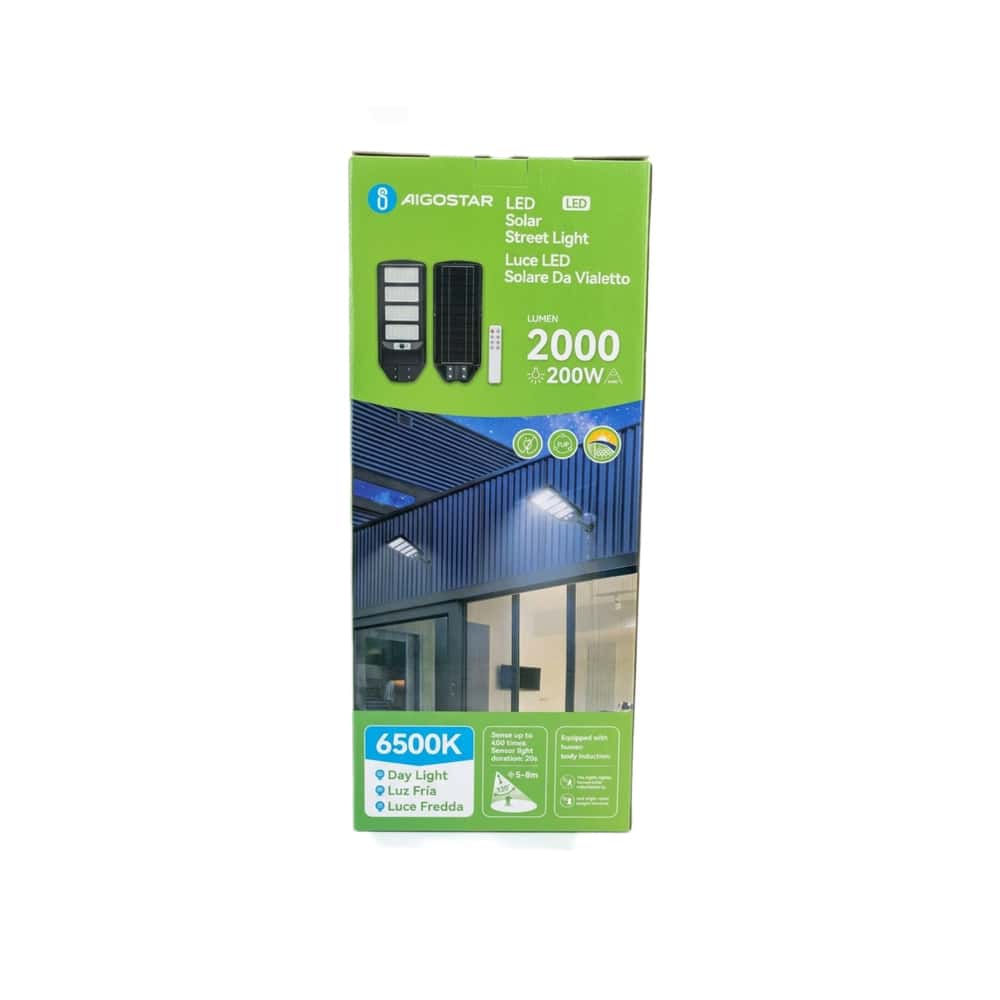 Lámpara solar LED 200W Aigostar - Miniatura 3