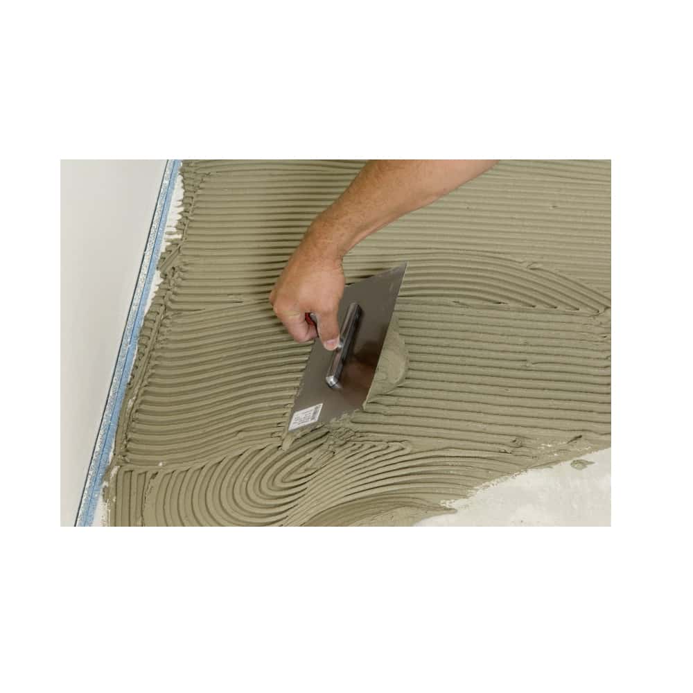 Cemento cola gris para instalación de porcelanato en interior y exterior Pegacor Corona (25 kg / 55.12 lb) - Miniatura 5