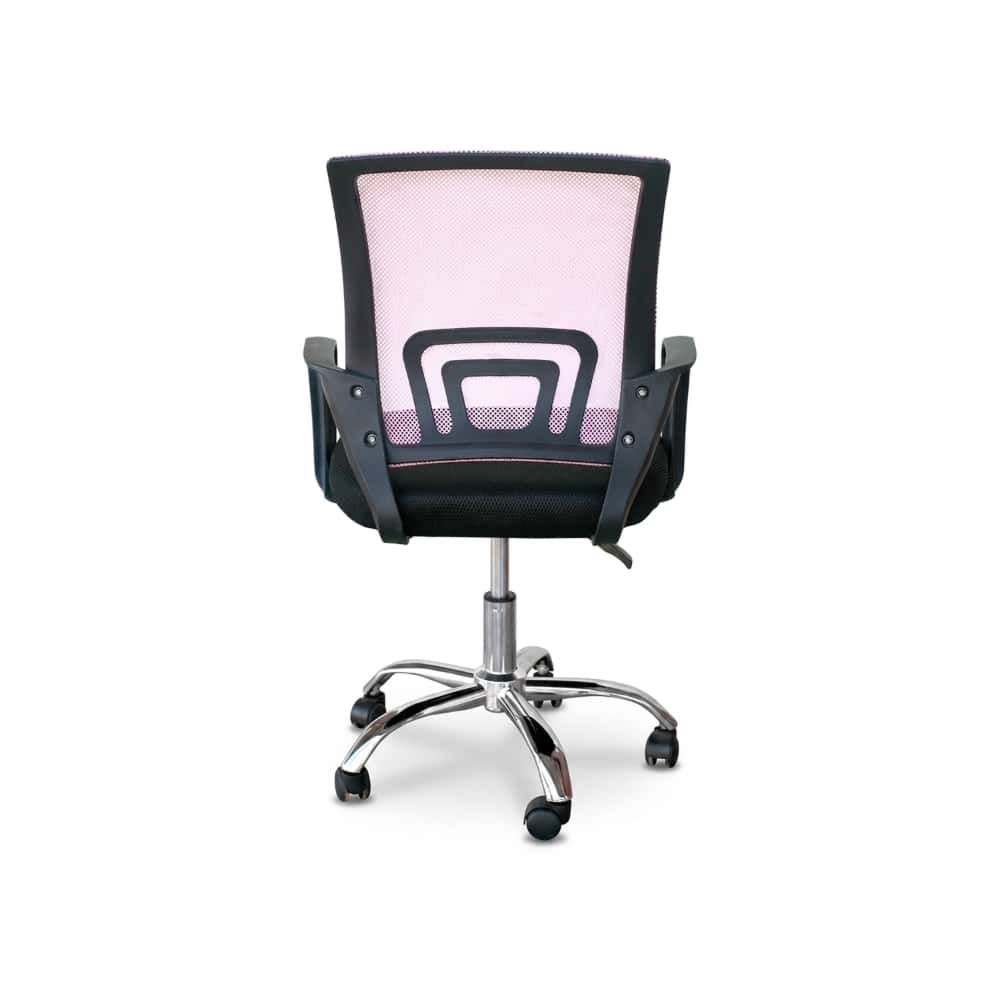 Silla de oficina clásica rosa con respaldo de malla 7House (1 U) - Miniatura 6