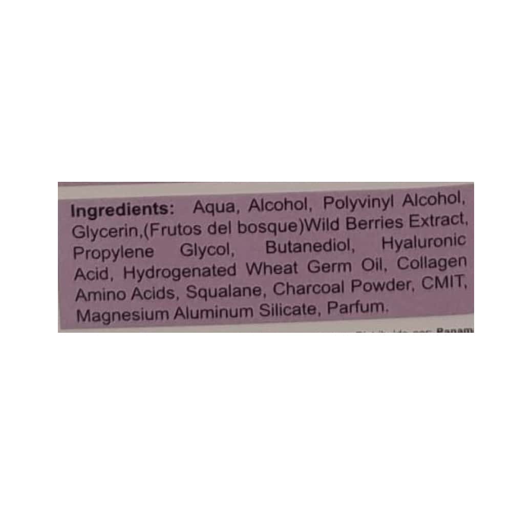 Aclarador facial -máscara- negra con extracto de frutos del bosque NNP (120 g / 4.23 oz) - Miniatura 3
