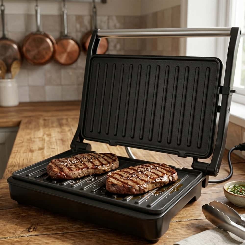 Parrilla asador antiadherente de color negro TATO H803 - Miniatura 5