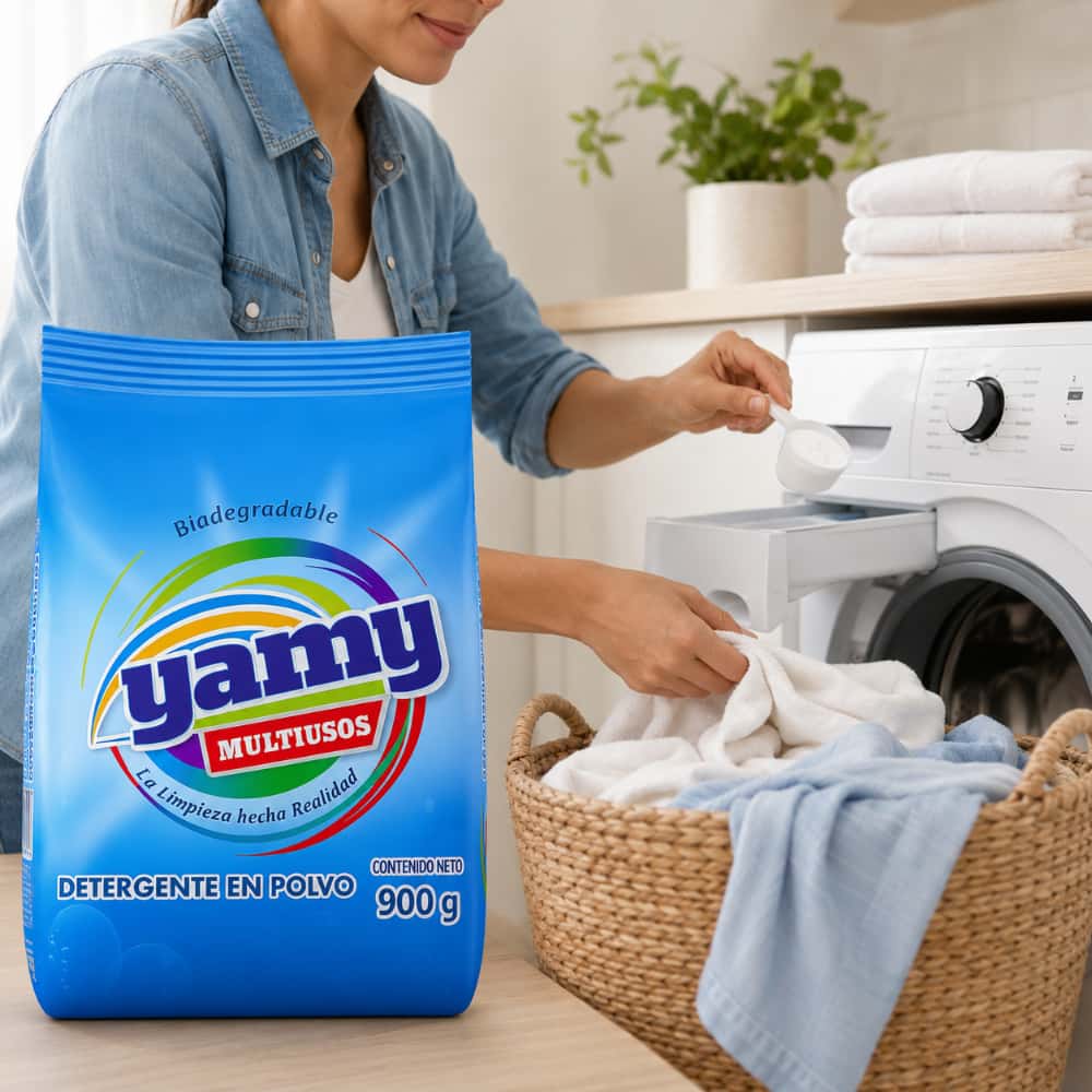 Detergente en polvo multiusos Yamy (5 x 900 g / 1.98 lb) - Miniatura 2
