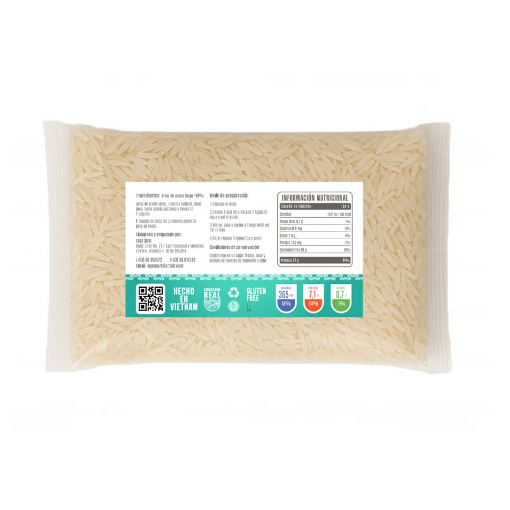 Arroz de grano largo Cosecha Real (5 x 1 kg / 2.2 lb) - Miniatura 3
