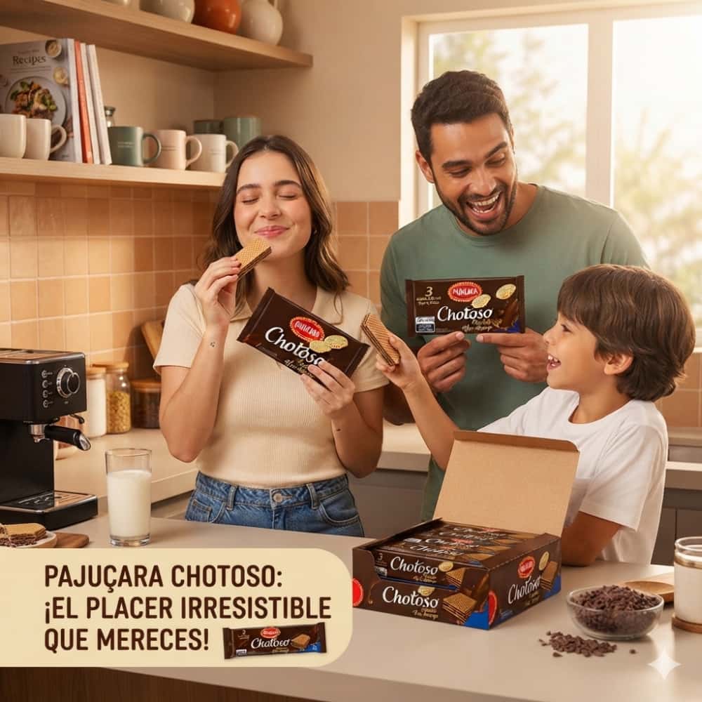 Sorbetos rellenos de chocolate semi-amargo Chotoso Pajucara (78 g / 2.75 oz) - Miniatura 4