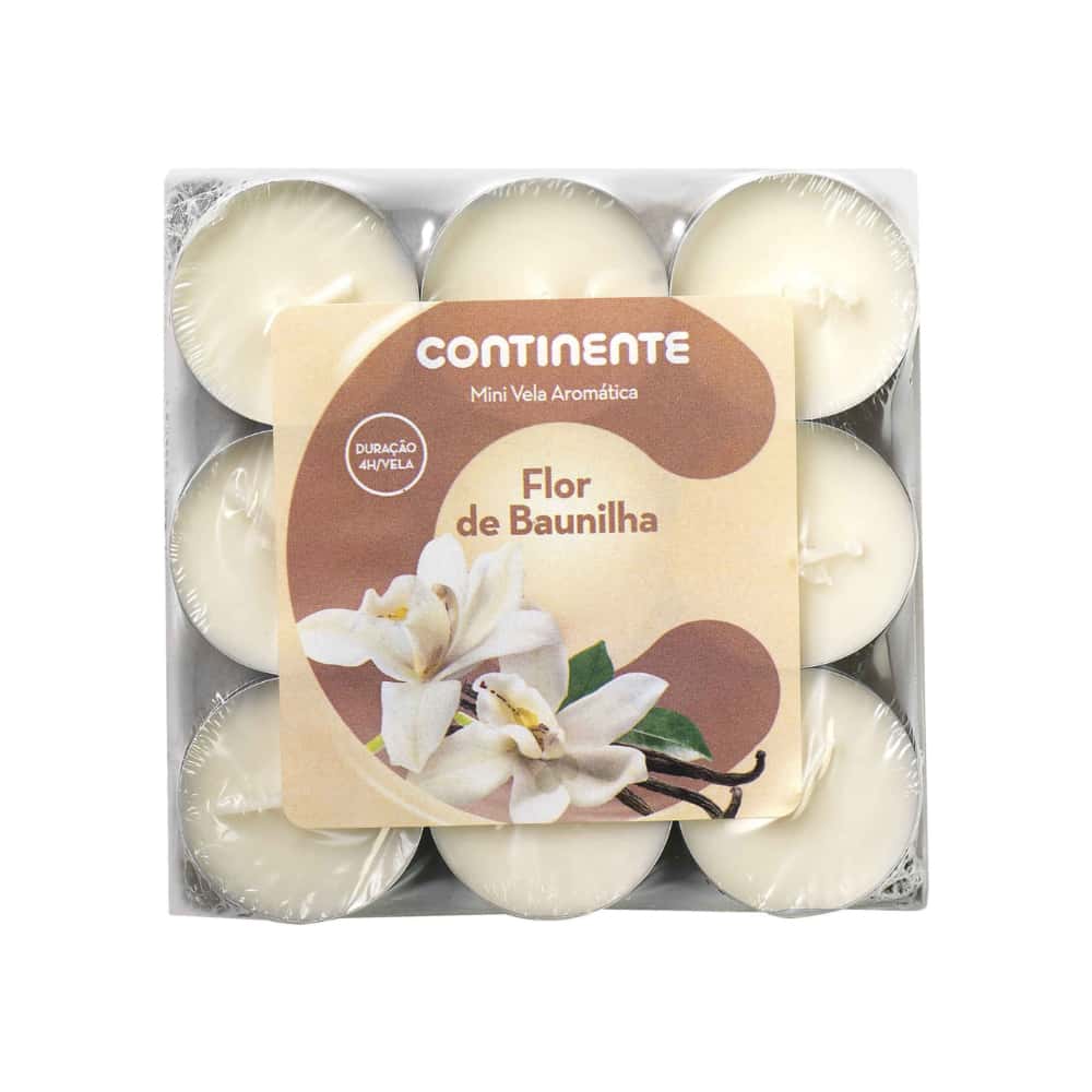 Mini velas aromáticas con aroma a flor de vainilla Continente (18 x 11 g / 0.39 oz) - Miniatura 1