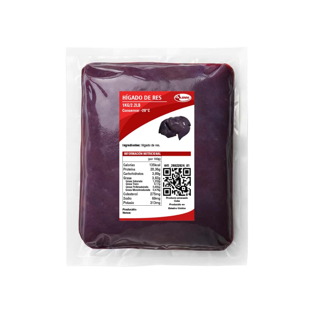 Hígado de res Jimm (1 kg / 2.20 lb) - Miniatura 1