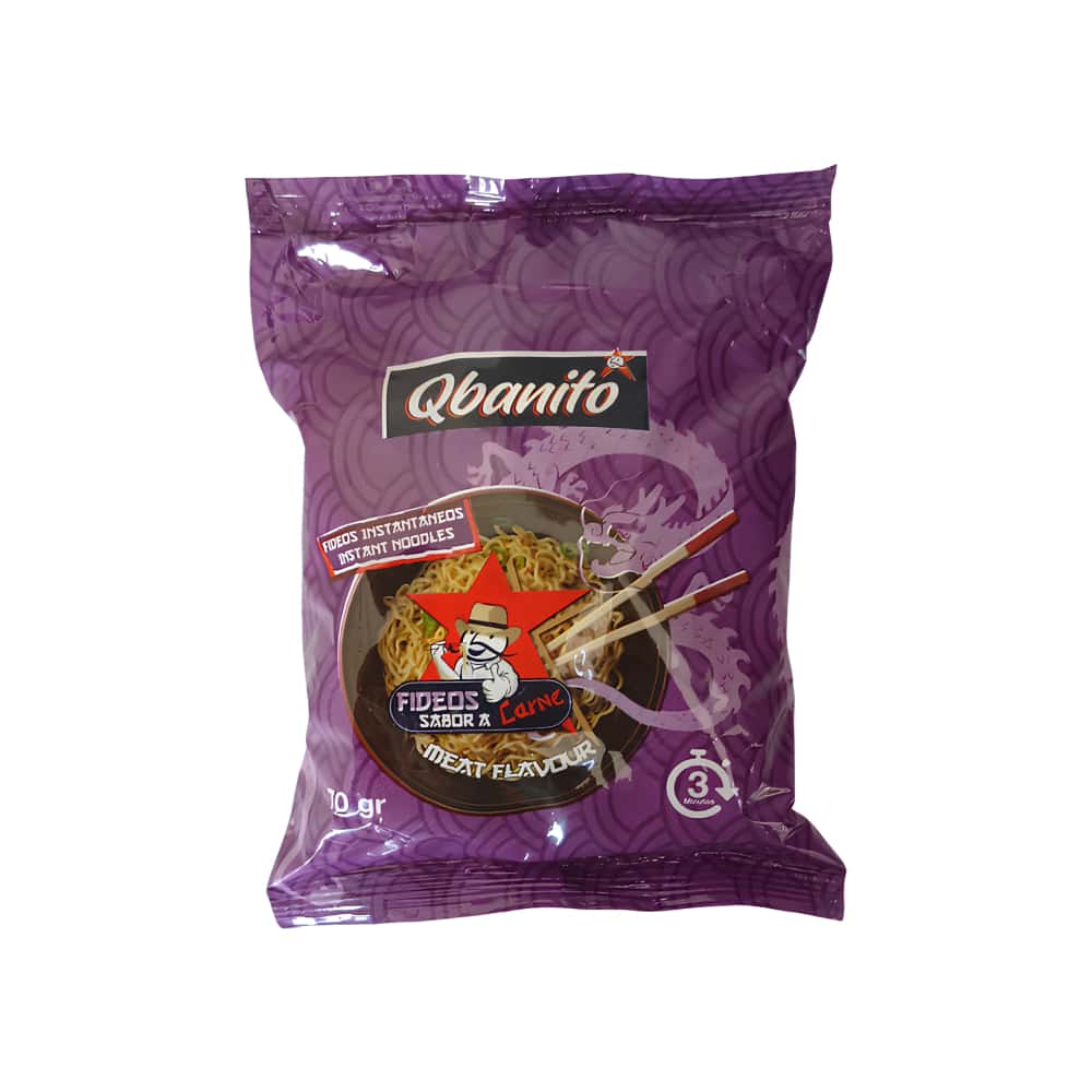 Sopa instantánea de fideos sabor a carne Qbanito (70 g / 2.47 oz) - Miniatura 1