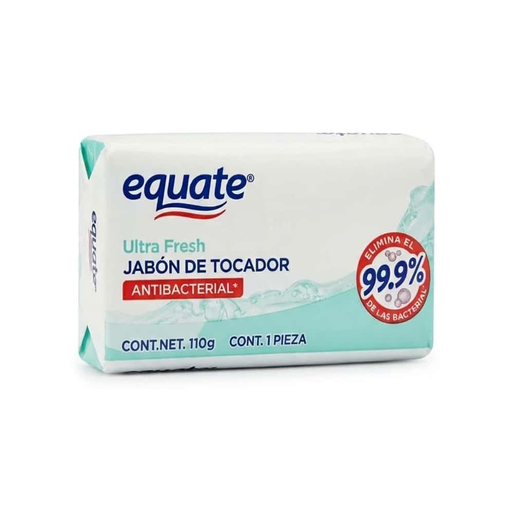 Jabón de tocador ultra fresco antibacterial Equate (110 g / 3.88 oz) - Miniatura 1