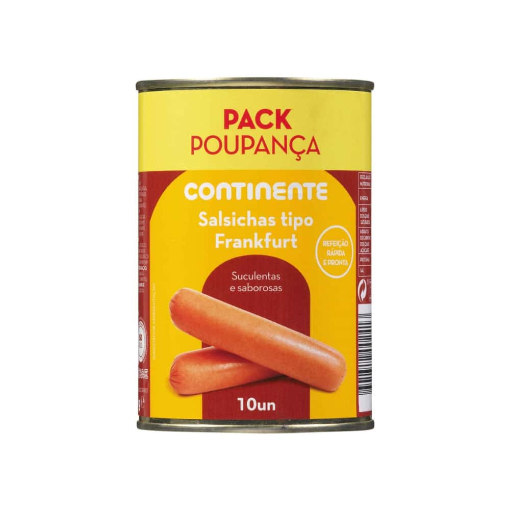 Salchichas Frankfurt en Lata Continente (380 g / 13.4 oz) - Miniatura 1
