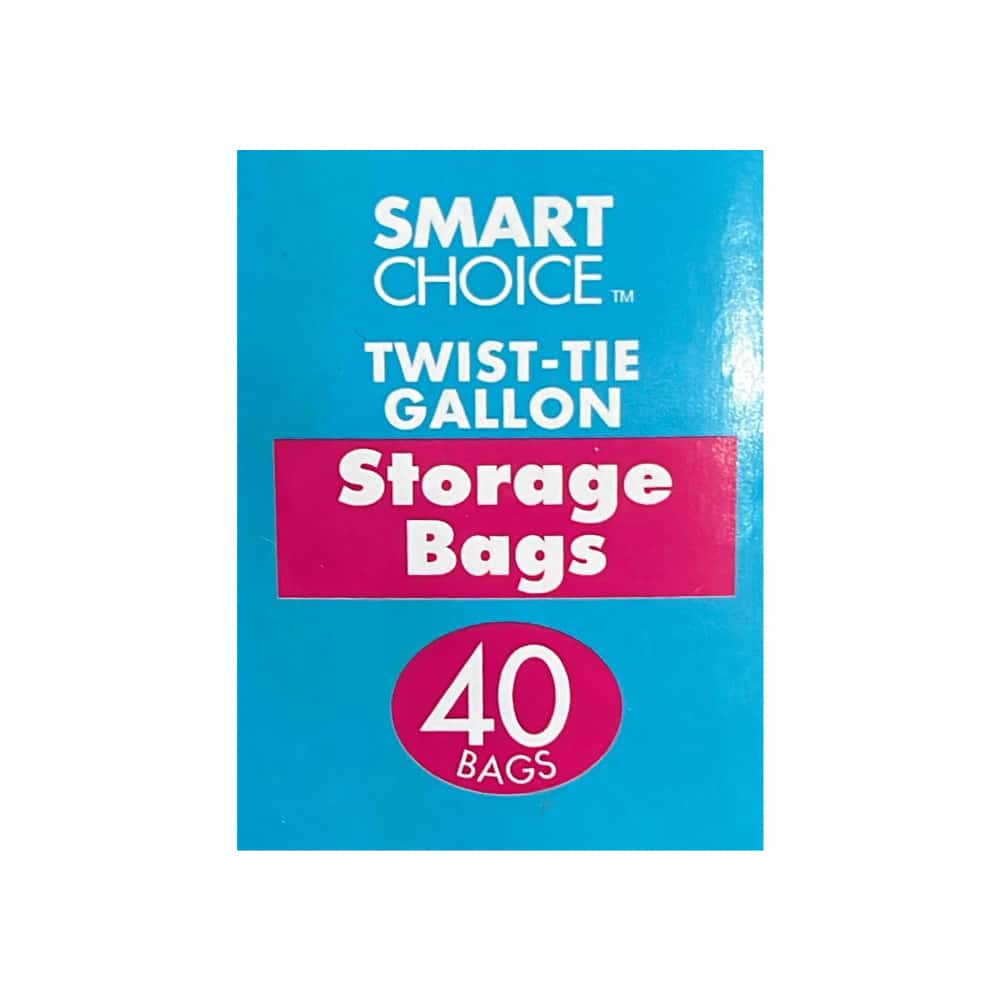 Bolsa para almacenaje de 3.78 L con amarres Smart Choice (40 U) - Miniatura 3