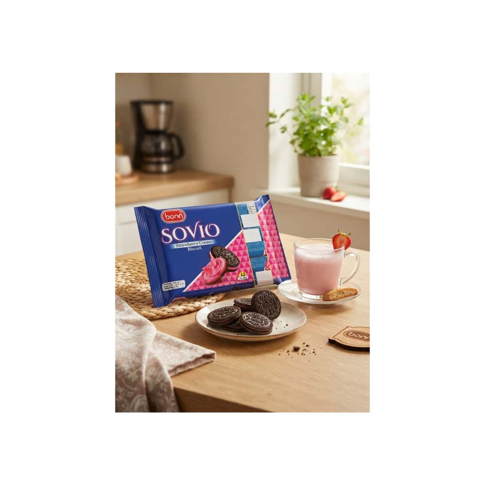 Galletas Sovio con crema de fresa Bonn (360 g / 12.7 oz) - Miniatura 4