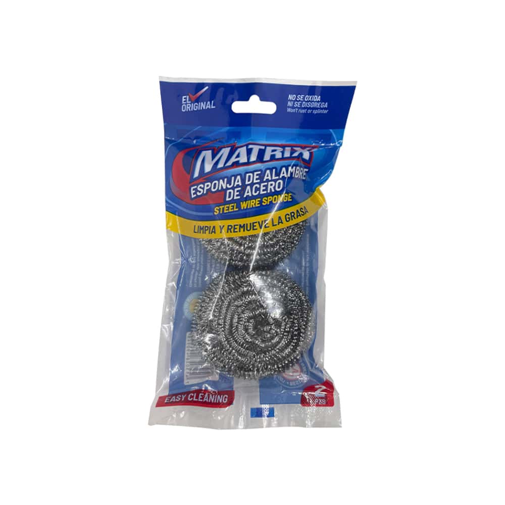 Esponja de alambre de acero Matrix (2 U) - Miniatura 1