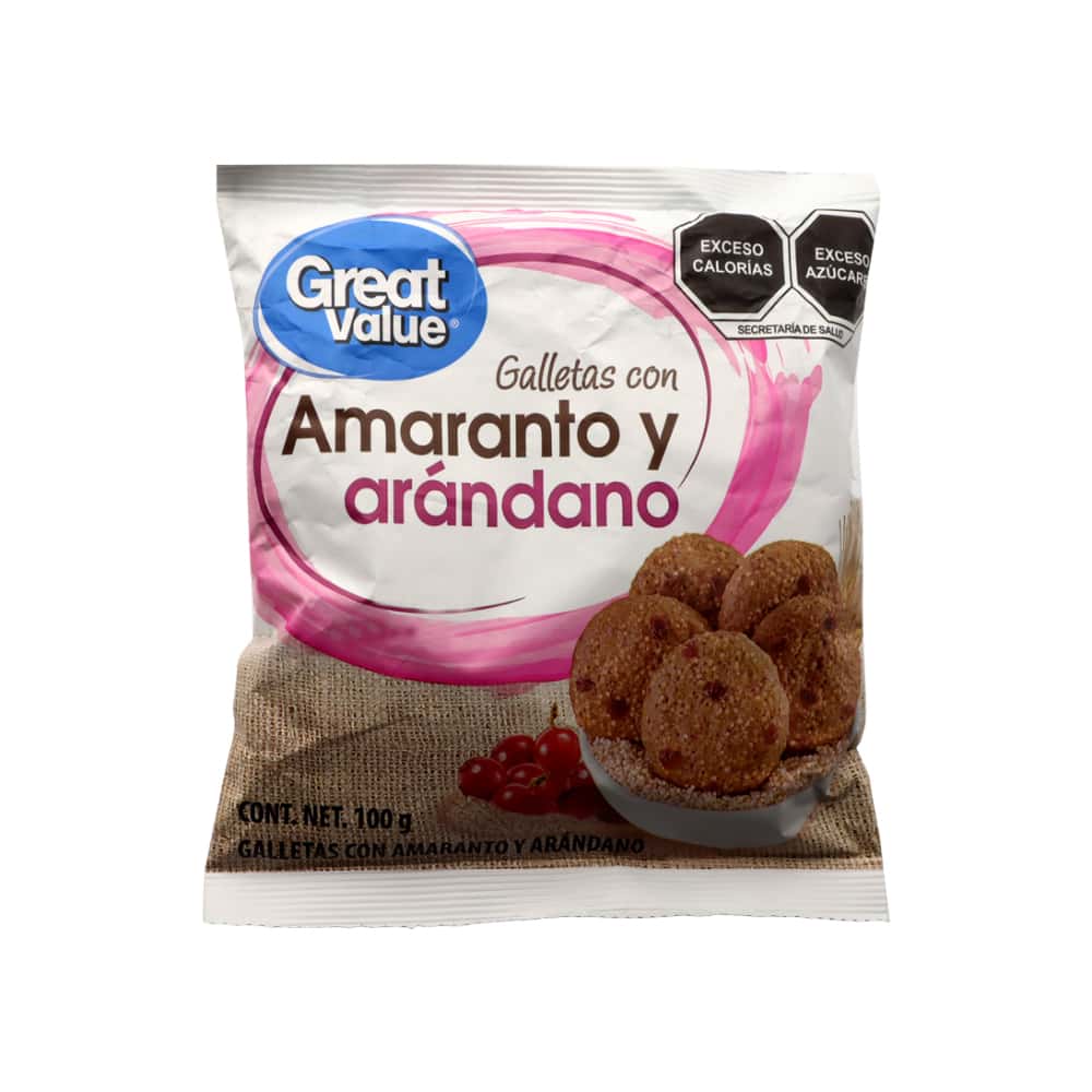 Galletas con amaranto y arándanos Great Value (100 g / 3.5 oz) - Miniatura 5