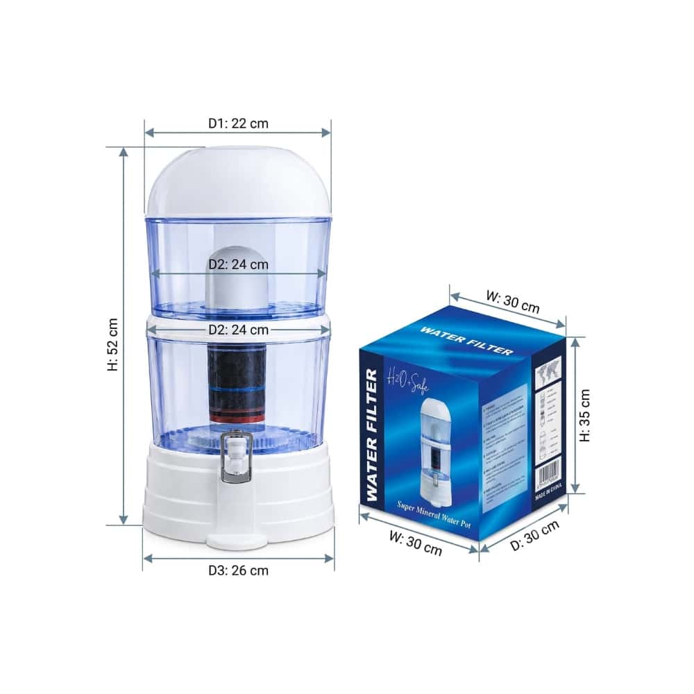 Filtro de agua mineral H2O+Safe (16 L) - Miniatura 2