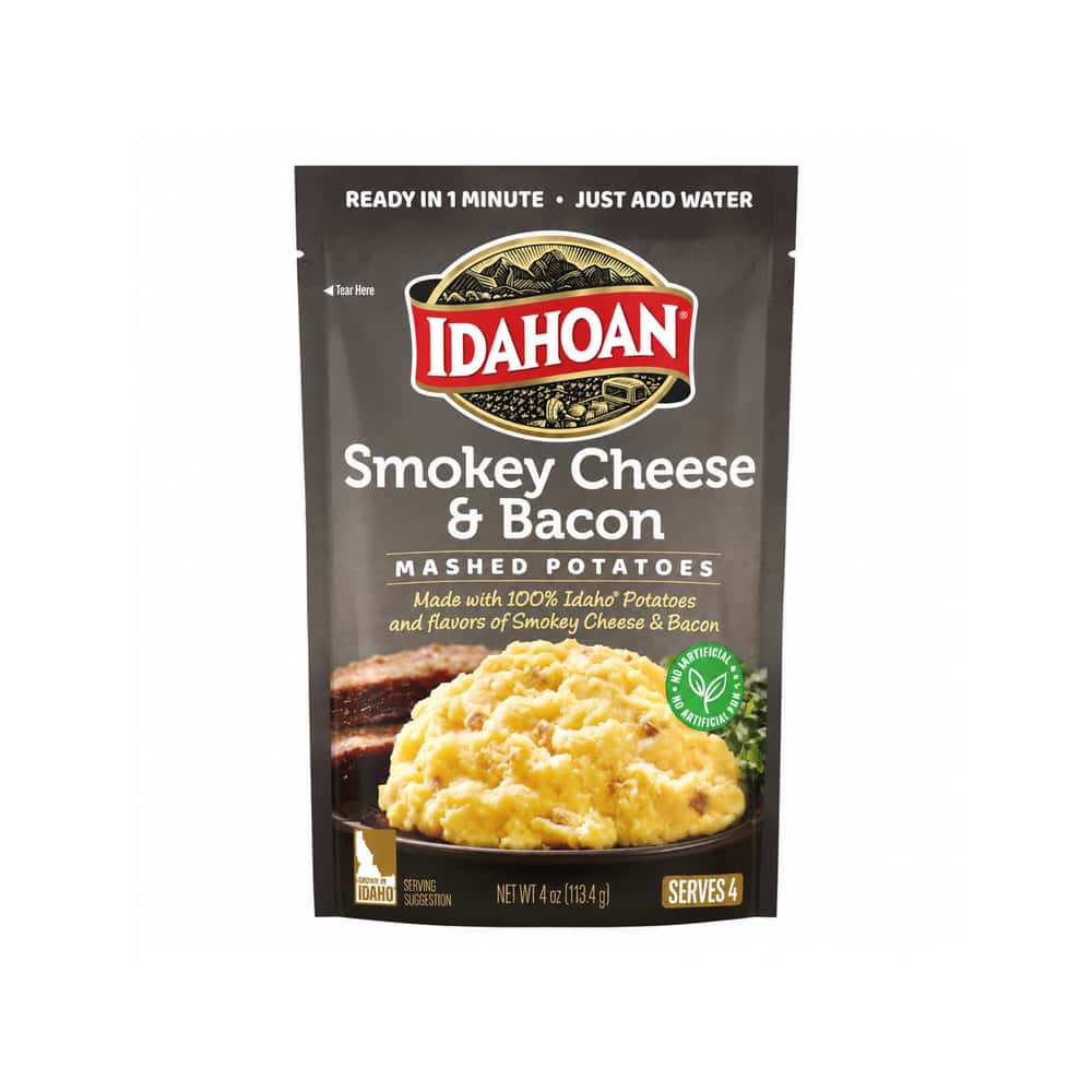 Puré de papas instantáneo con queso ahumado y tocino Idahoan (113.4 g / 4 oz) - Miniatura 1