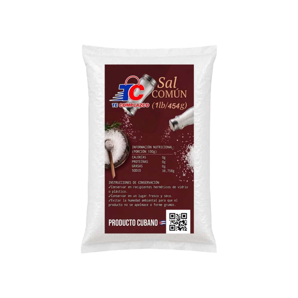 Sal común Te Complazco (454 g / 1 lb) - Miniatura 1