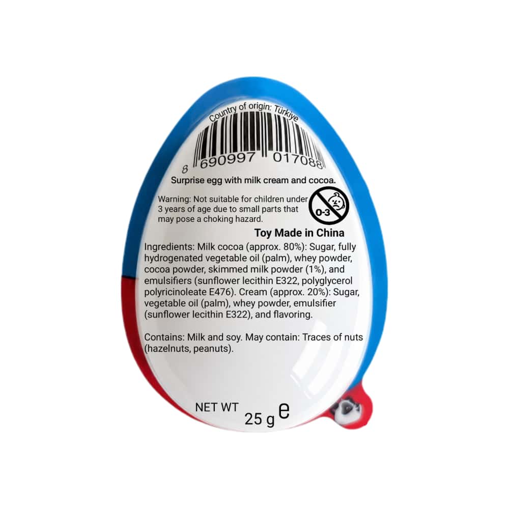 Huevo sorpresa para niños con crema de leche y cacao Jimmy Panda (25 g) - Miniatura 2
