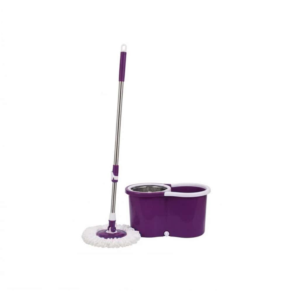 Fregona giratoria con mopa de repuesto color morada XL Soluciones - Miniatura 1