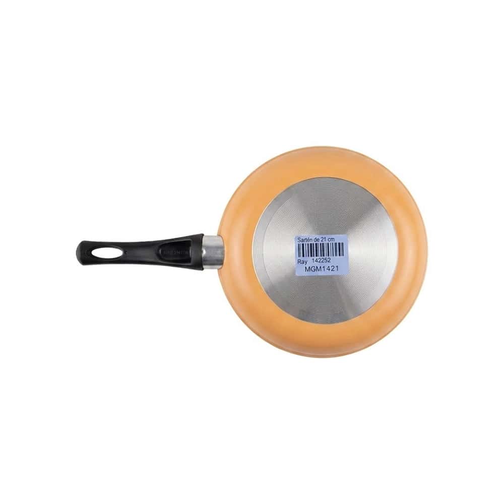 Sartén de 21 cm antiadherente esmaltado exterior naranja Ray - Miniatura 3