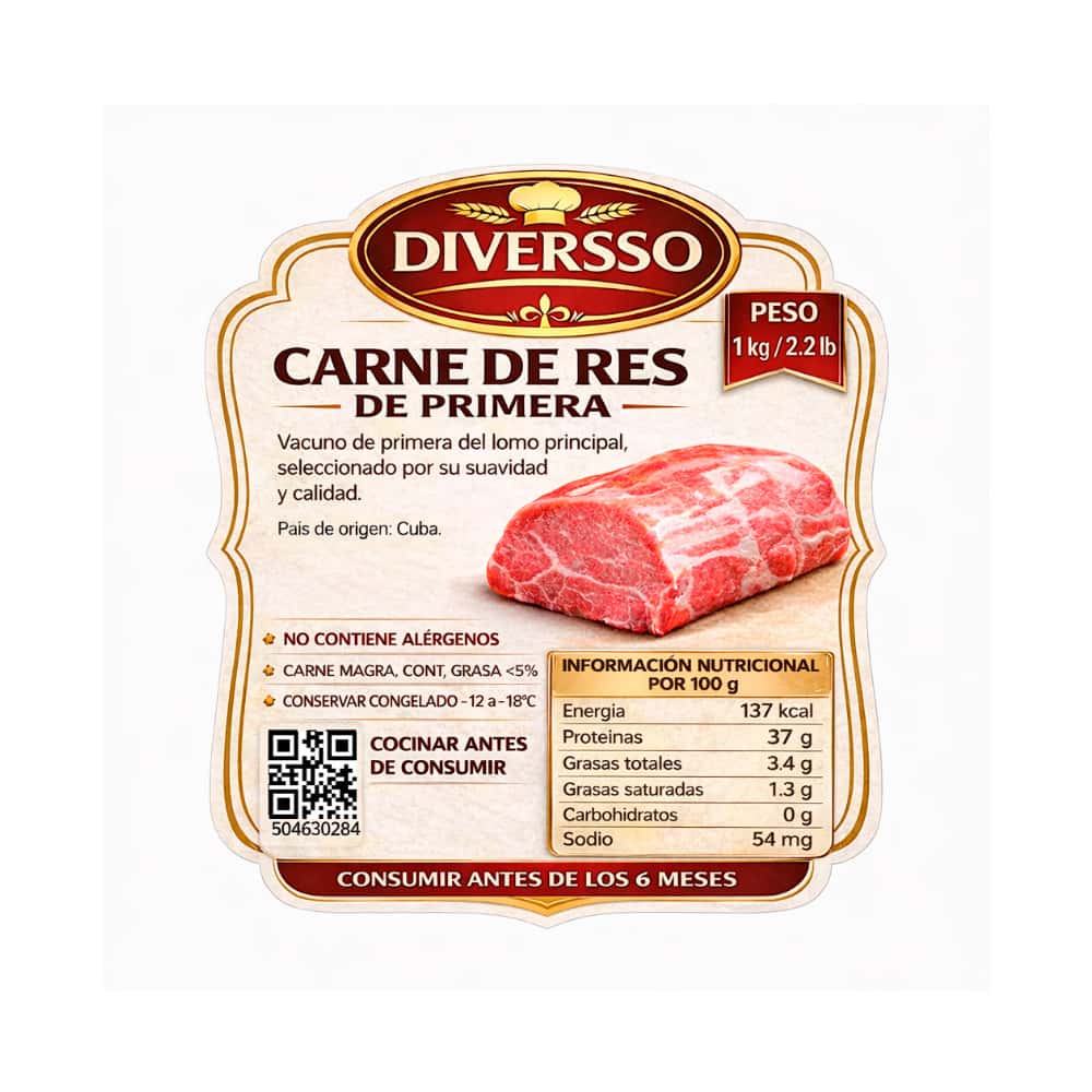 Carne de res de primera Diversso (1 kg / 2.2 lb) - Miniatura 3