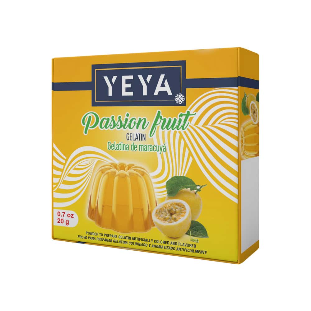 Gelatina sabor maracuyá YEYA (20 g) - Miniatura 1