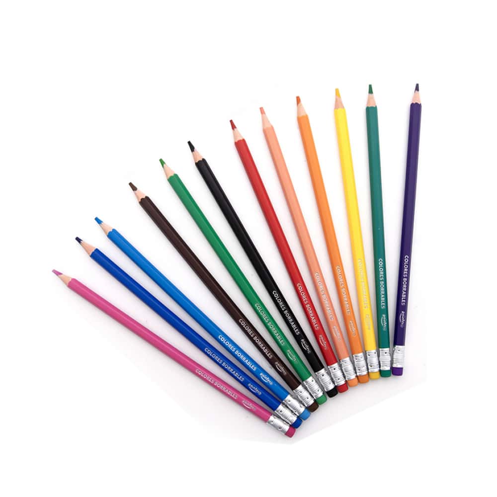 Juego de 12 lápices de colores borrables Pointer - Miniatura 6