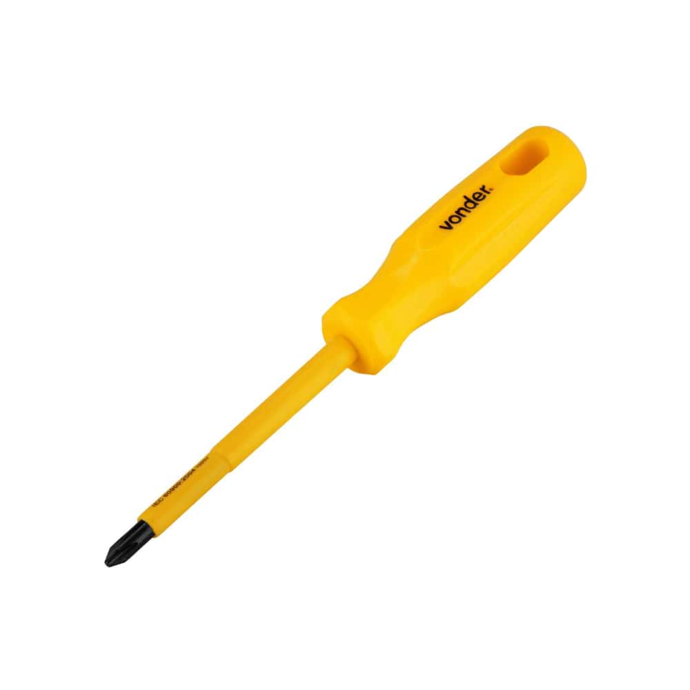 Destornillador aislante de estria 1/4" x 4" Vonder - Miniatura 3