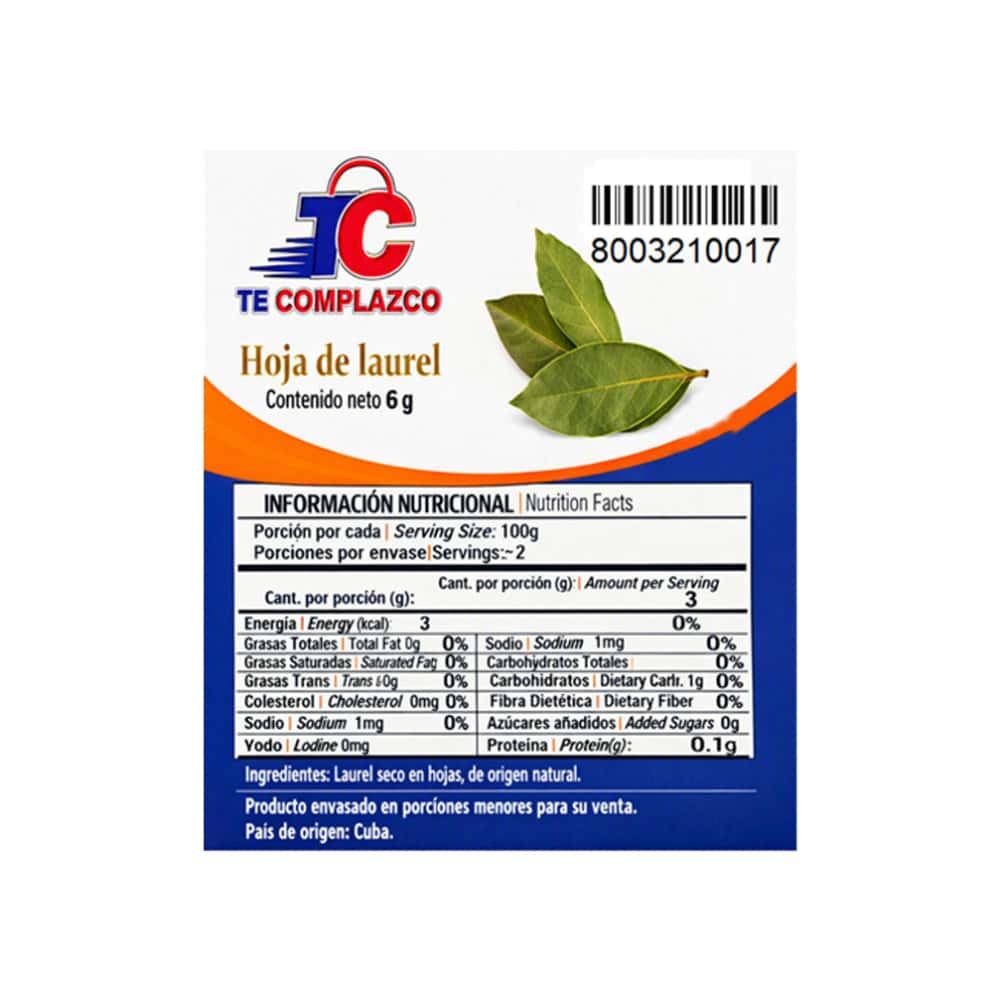 Hojas de laurel Te Complazco (6 g) - Miniatura 3