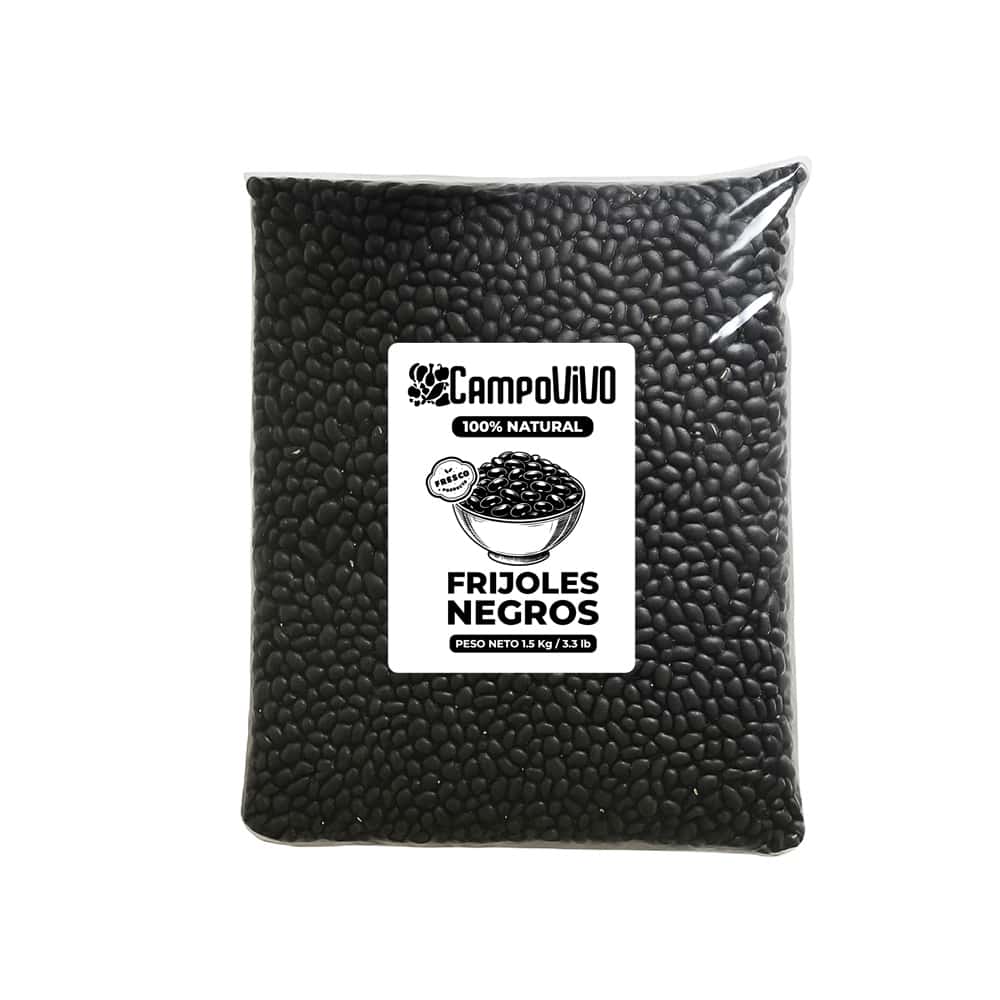 Frijoles negros Campo Vivo (1.5 kg / 3.3 lb) - Miniatura 1