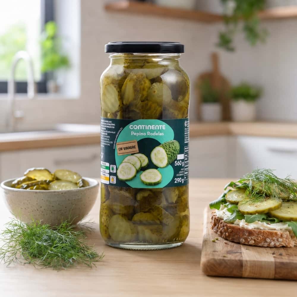 Rodajas de pepinillo encurtido Continente (560 g / 1.23 lb) - Miniatura 3