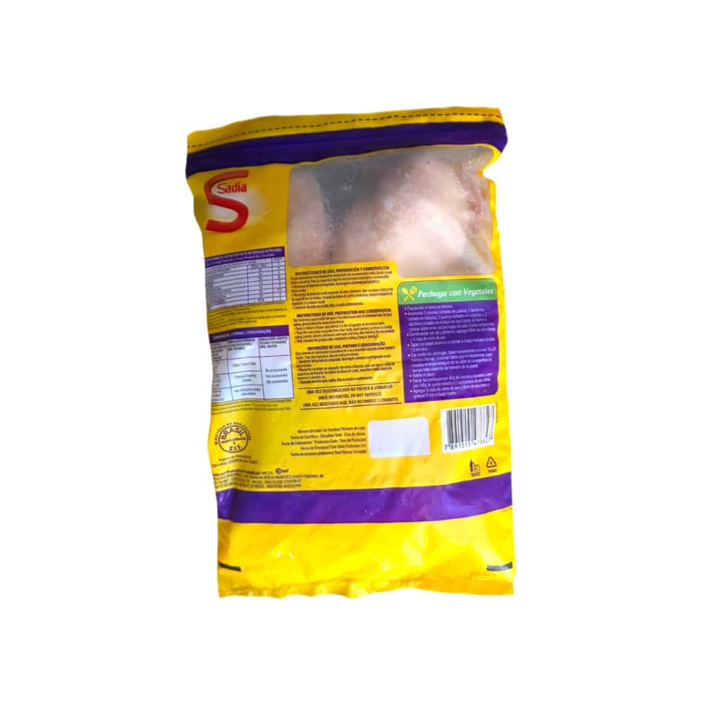 Pechuga de pollo sin piel y sin hueso Sadia (1 kg / 2.2 lb) - Miniatura 3