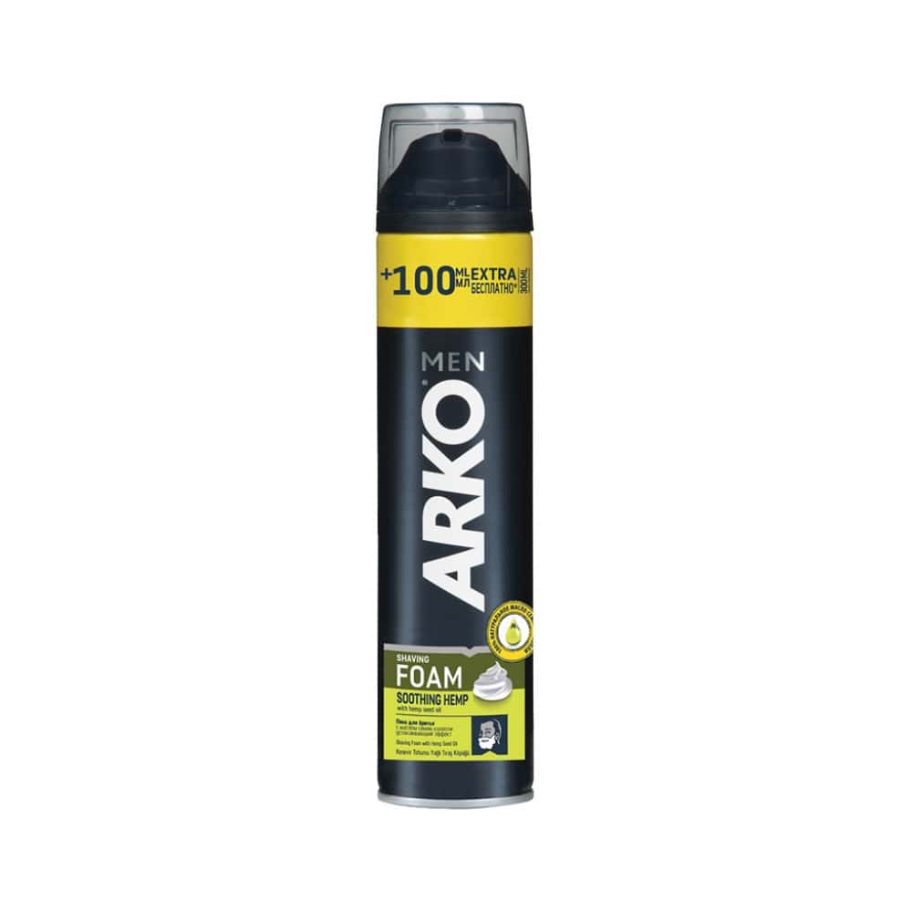 Espuma de afeitar calmante con aceite de cáñamo Arko (300 ml) - Miniatura 3