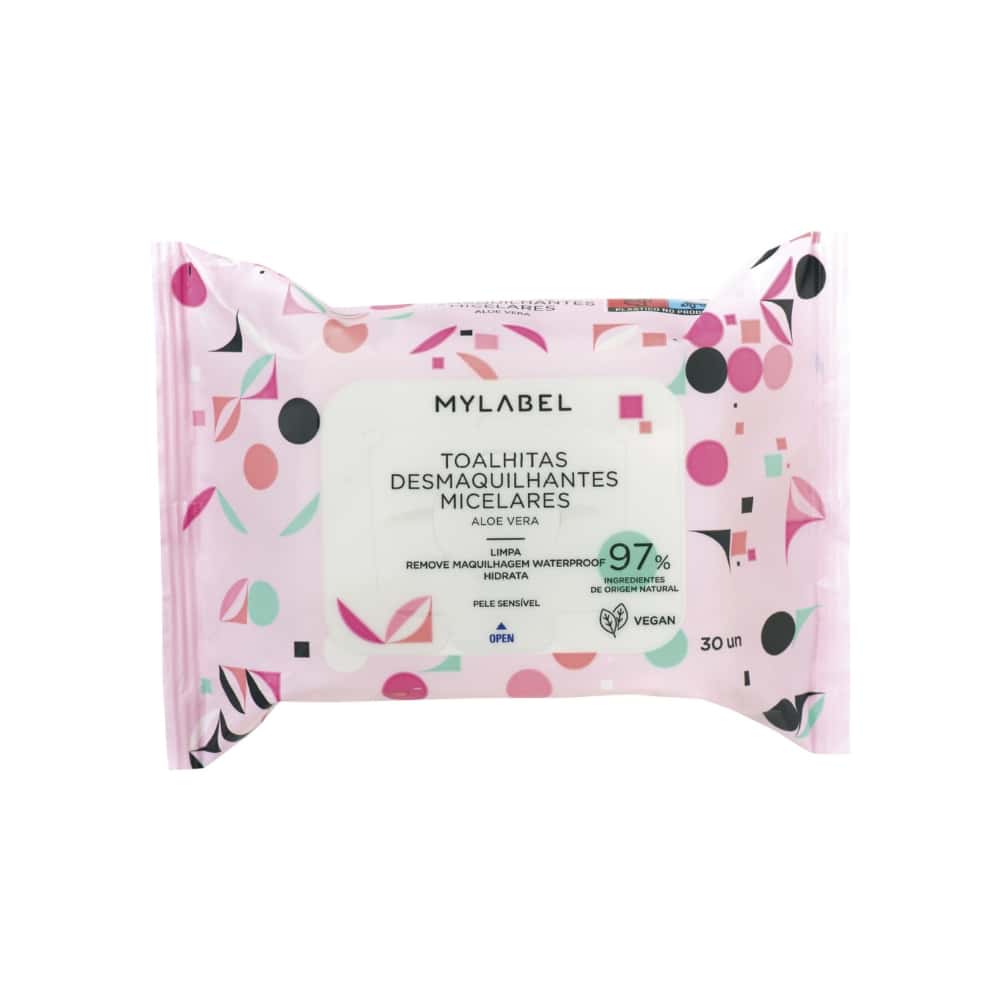 Toallitas desmaquillantes micelares MYLABEL (30 U) - Miniatura 1