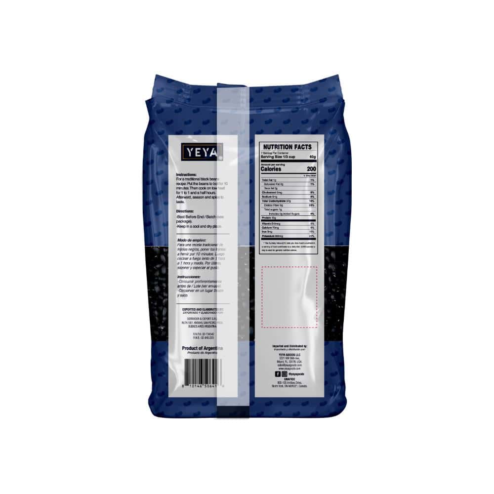 Frijoles negros YEYA (454 g / 1 lb) - Miniatura 3