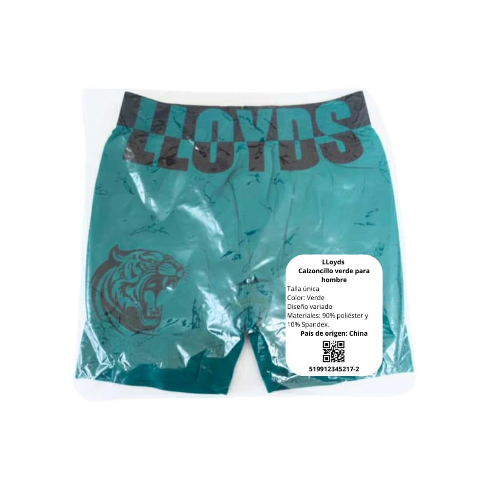 Calzoncillo verde para hombre LLoyds (Talla única) - Miniatura 4