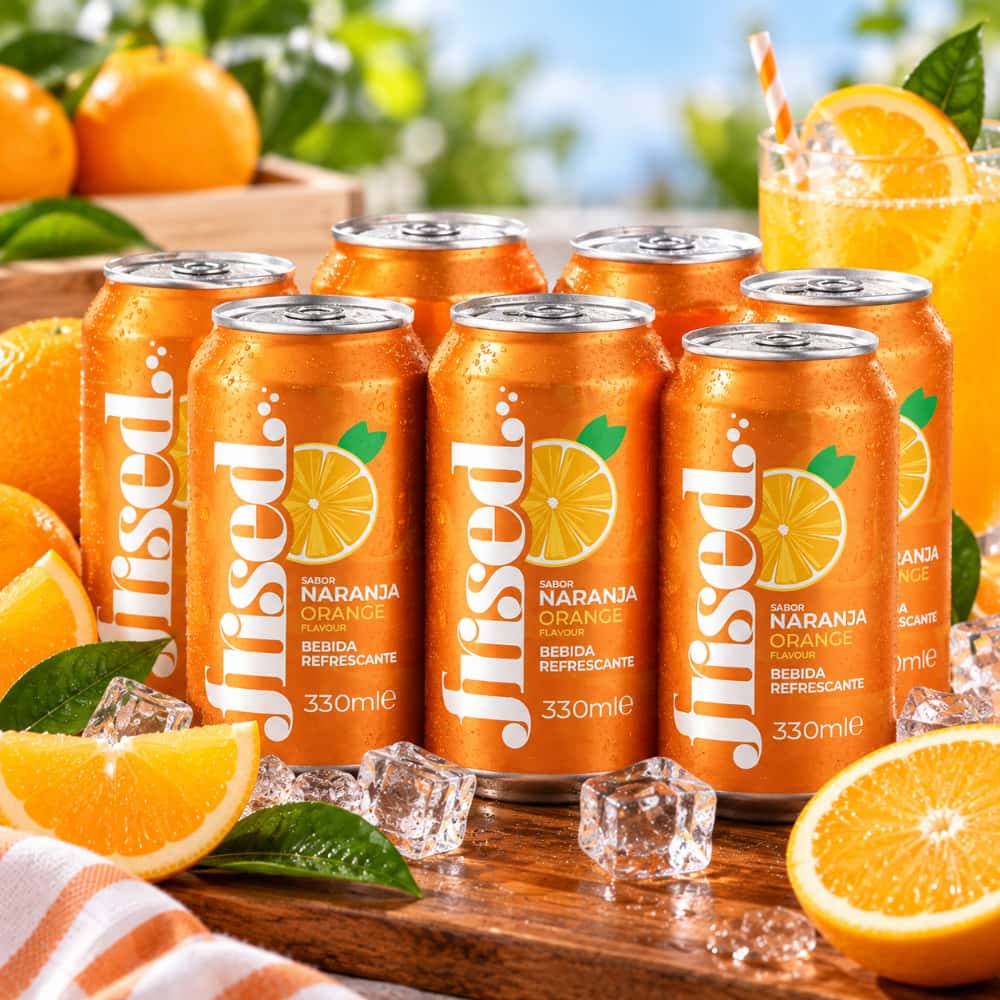 Refresco de naranja Frised (12 x 330 ml) - Miniatura 4