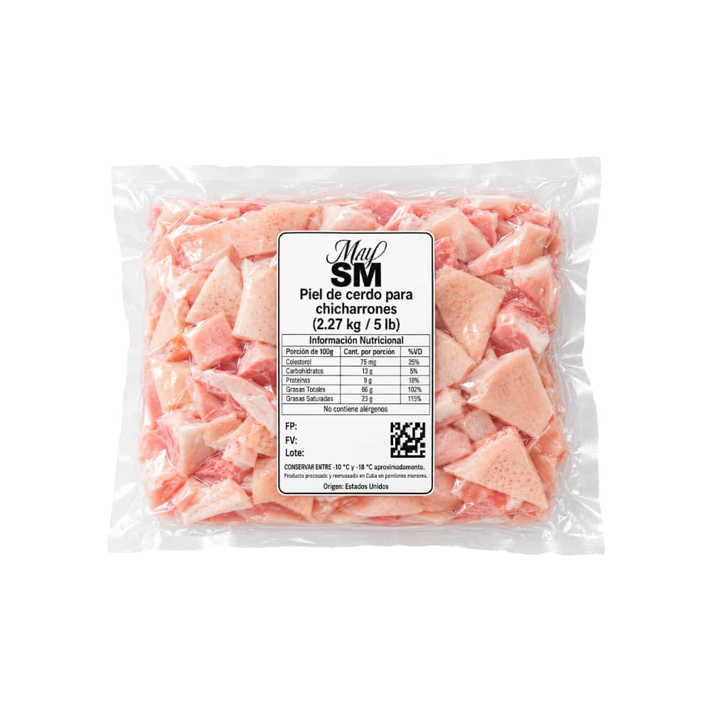 Piel de cerdo para chicharrones May SM (2.27 kg / 5 lb) - Miniatura 1