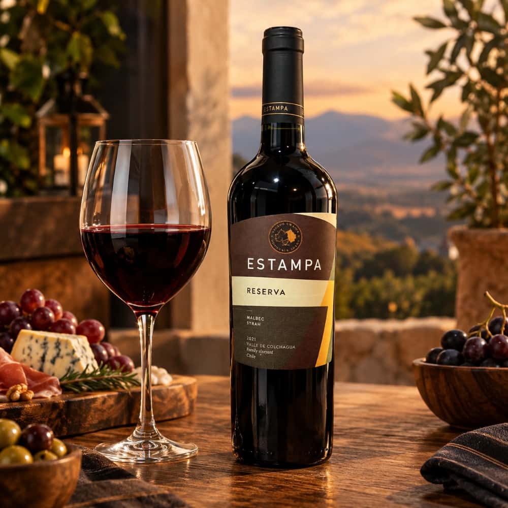 Vino tinto Reserva - Malbec Syrah Estampa (750 ml) - Miniatura 4