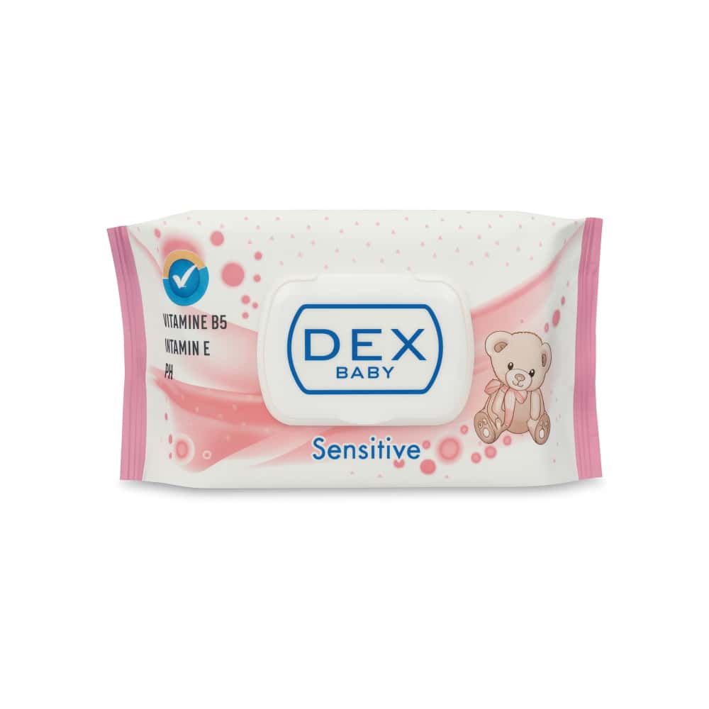 Toallitas húmedas con provitamina B5 y vitamina E Sensitive DEX (72 U) - Miniatura 1