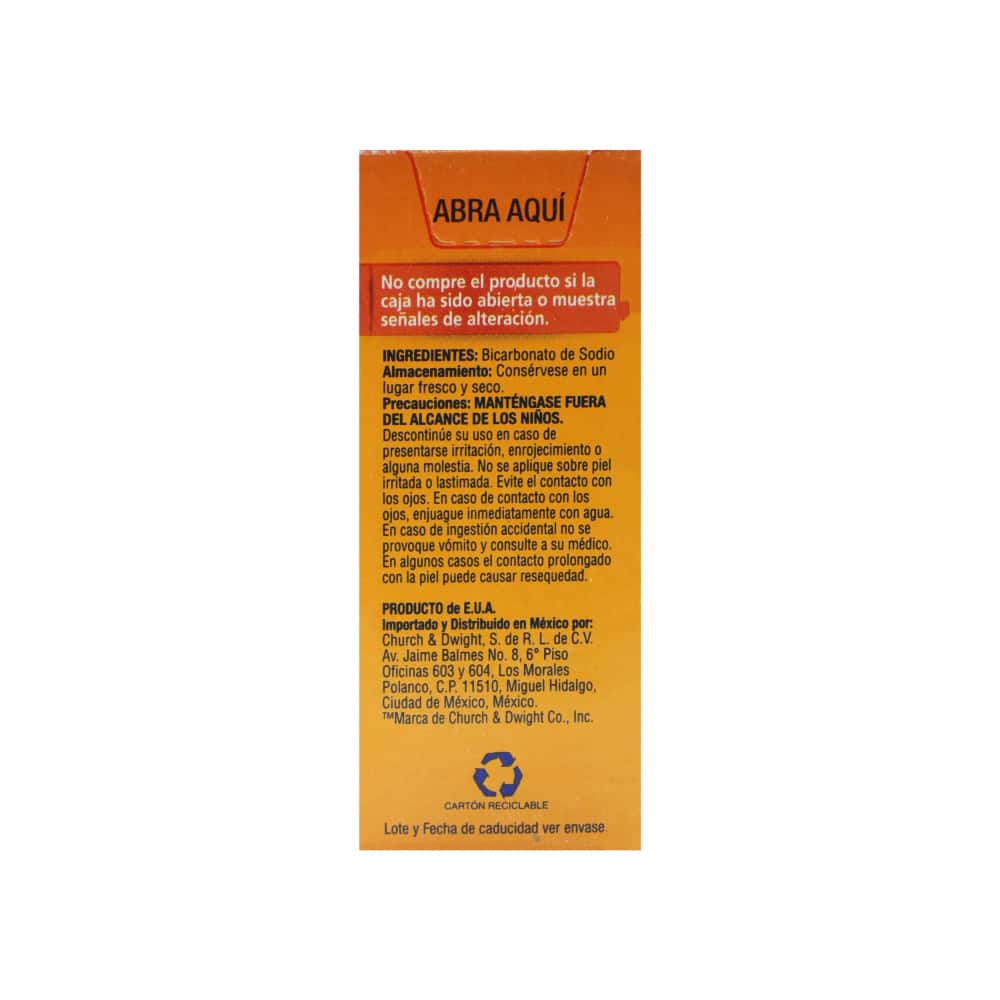 Bicarbonato de sodio para uso personal Arm & Hammer (227 g / 8 oz) - Miniatura 3