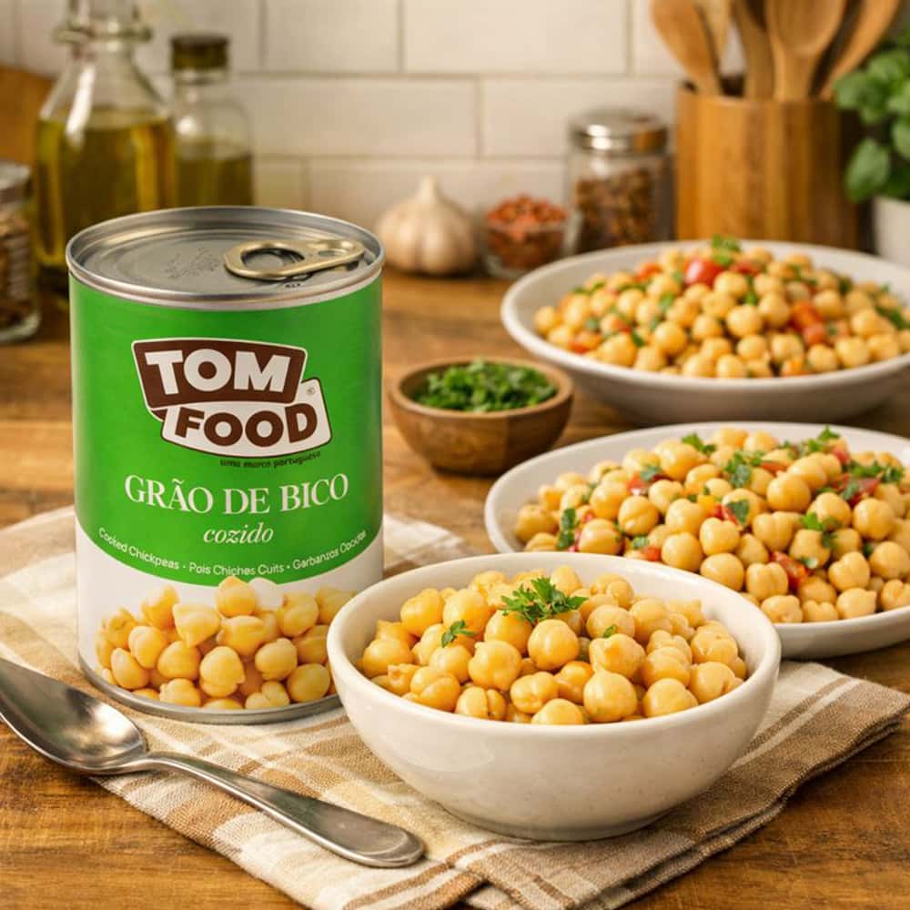 Garbanzos cocidos Tom Food (425 g / 15 oz) - Miniatura 5