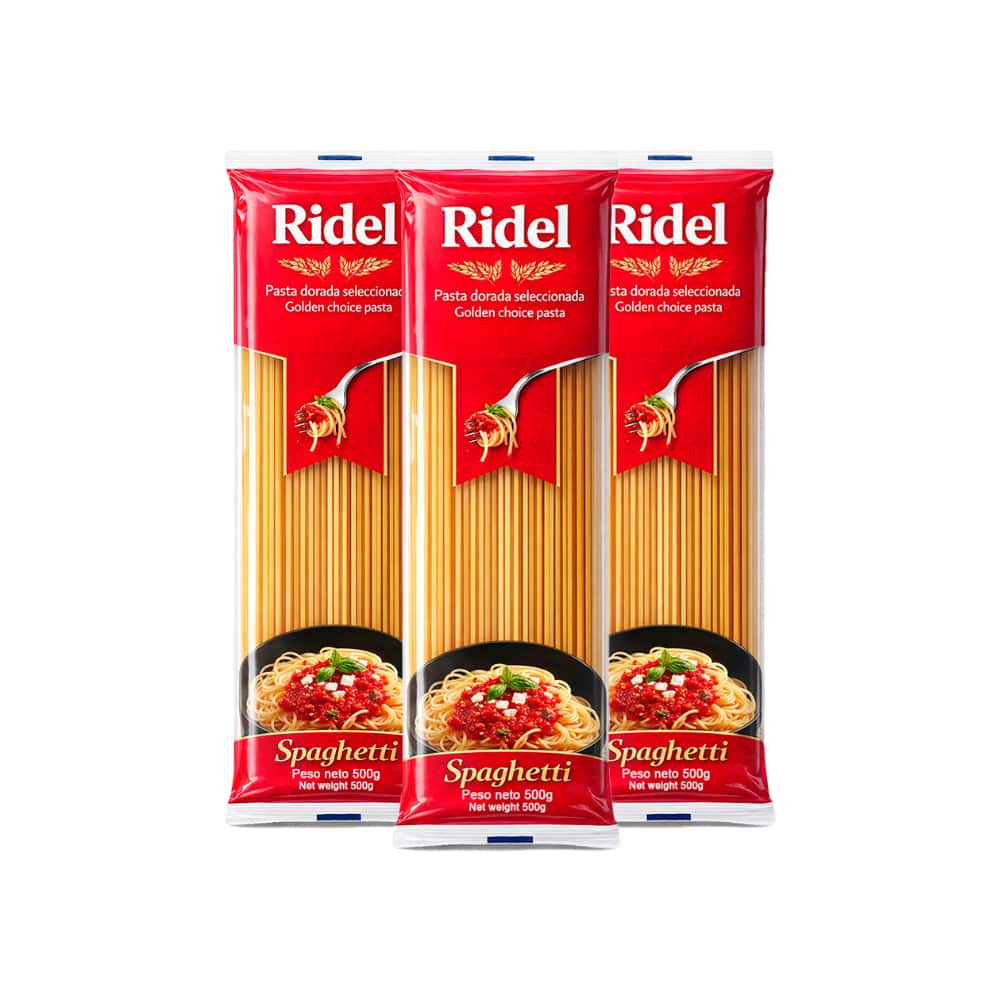Espaguetis Ridel (3 x 500 g / 1.1 lb) - Miniatura 1