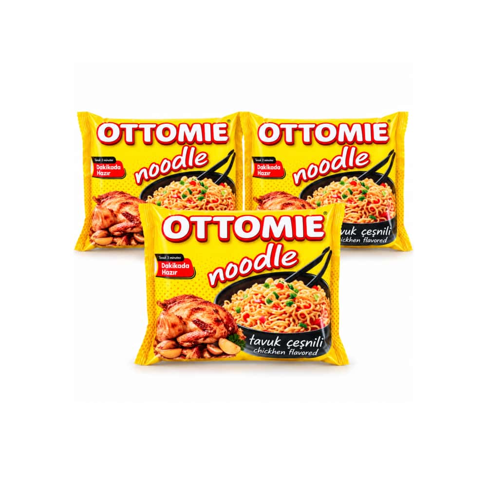 Sopa instantánea de fideos sabor pollo Ottomie (3 x 75 g / 2.65 oz) - Miniatura 1
