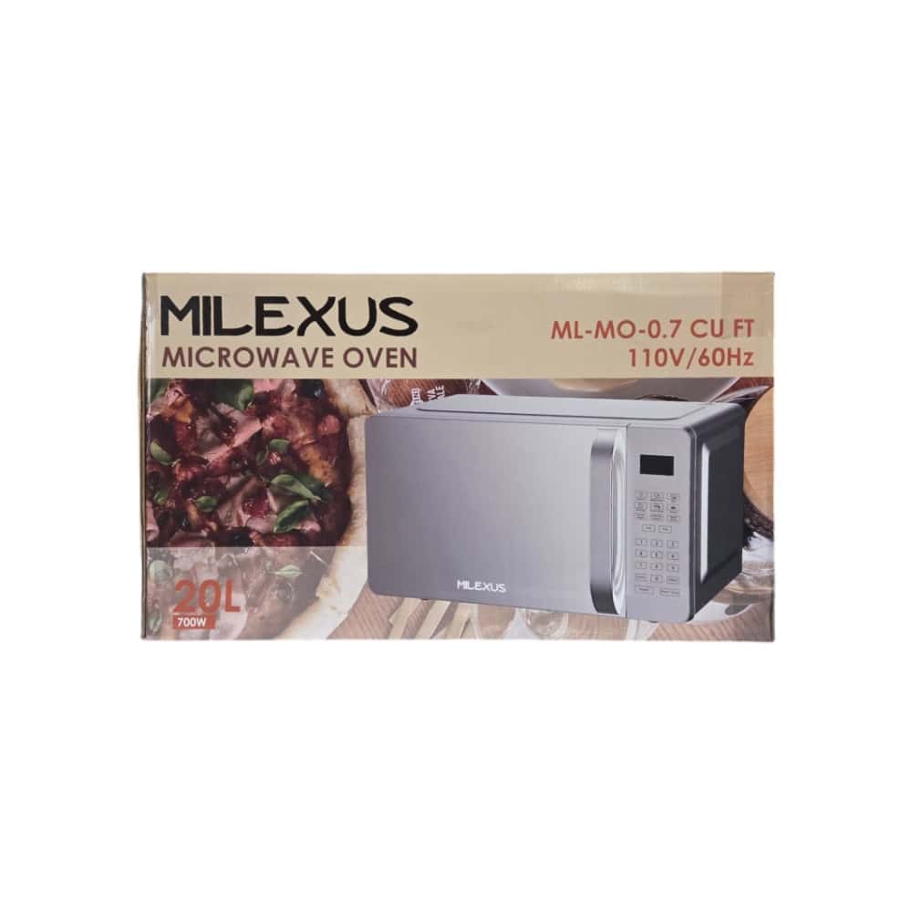 Horno microondas de 20 L color plateado Milexus ML-MO-0.7 - Miniatura 4