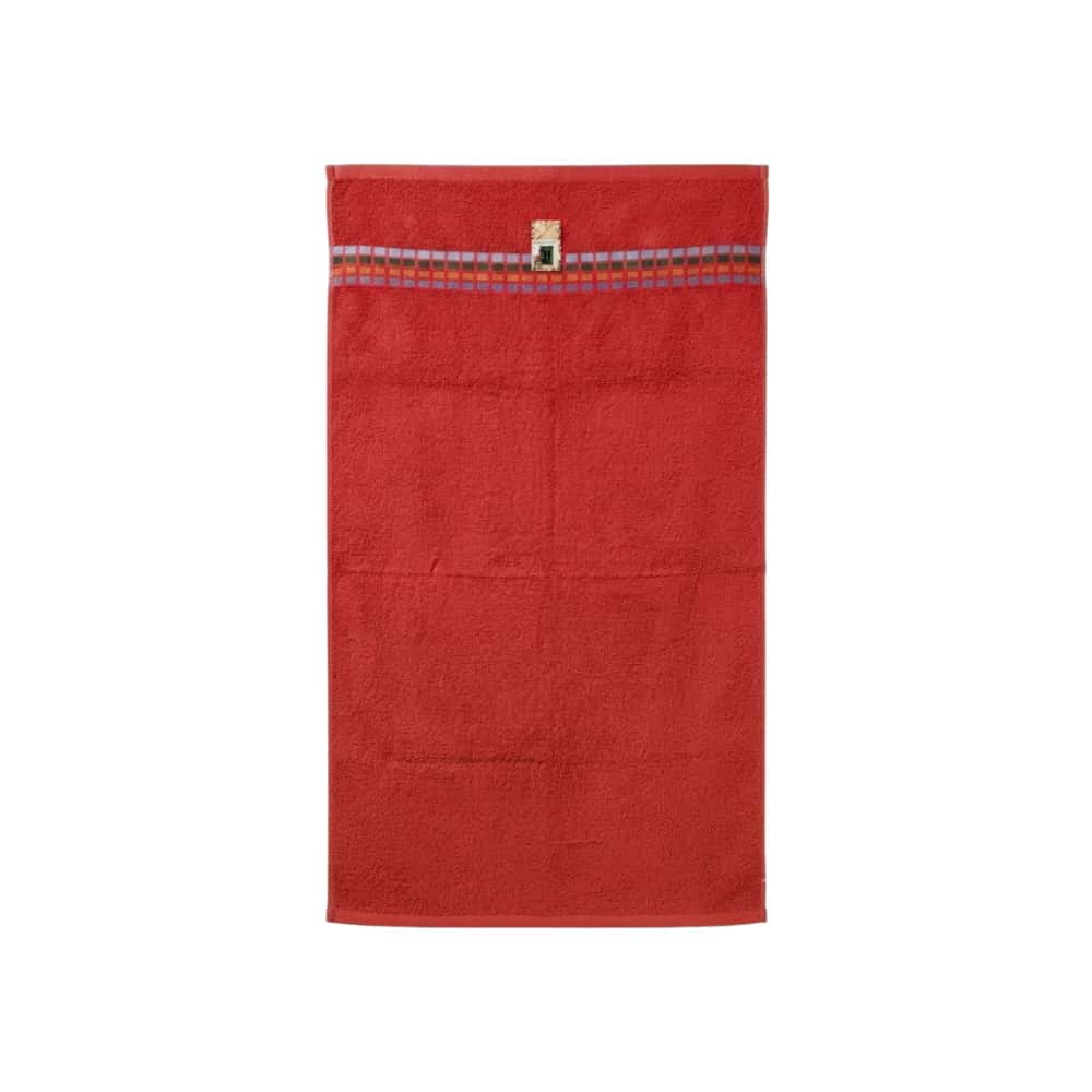 Toalla de baño de algodón rojo Gutza - Miniatura 1