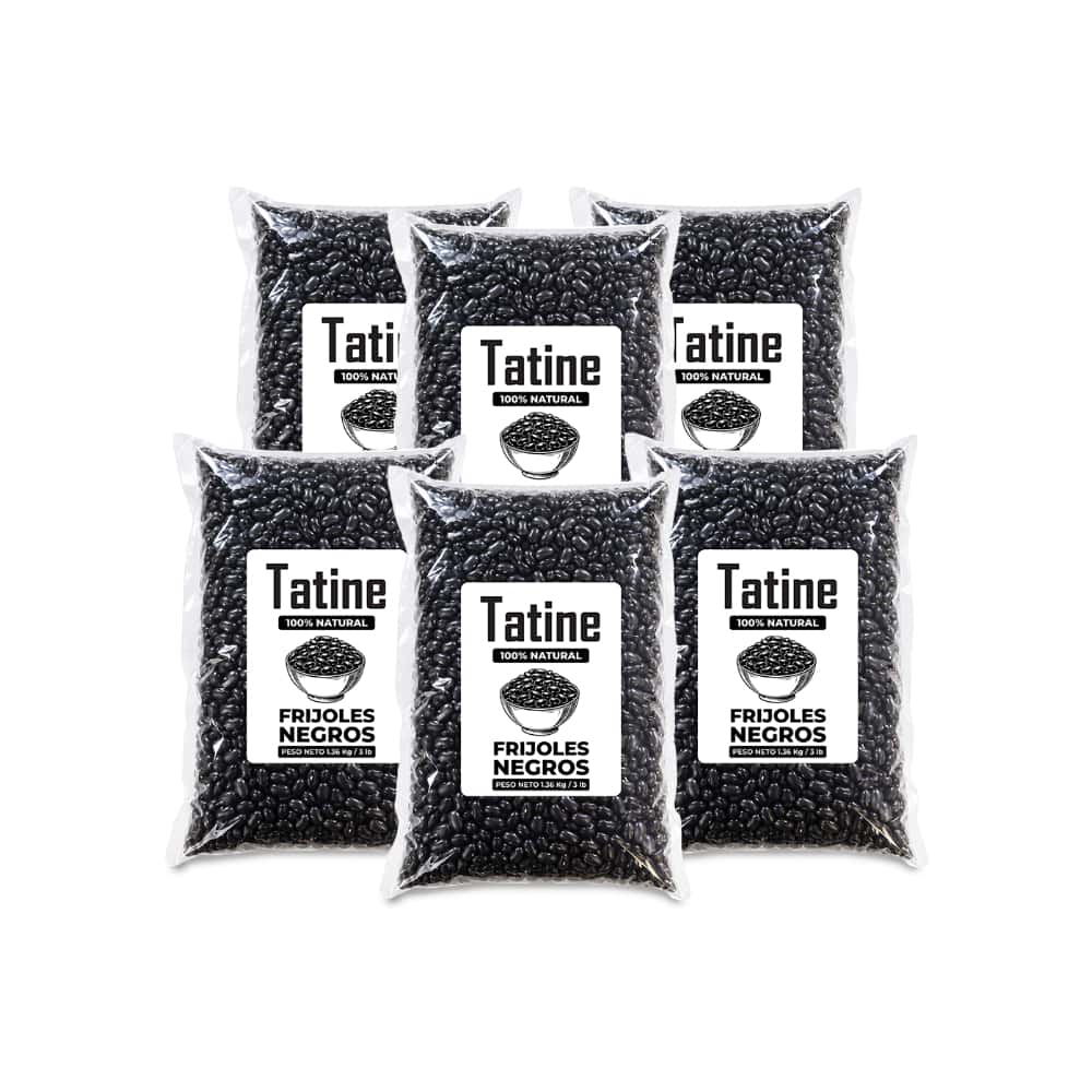 Frijoles negros Tatine (6 x 1.36 kg / 3 lb) - Miniatura 1