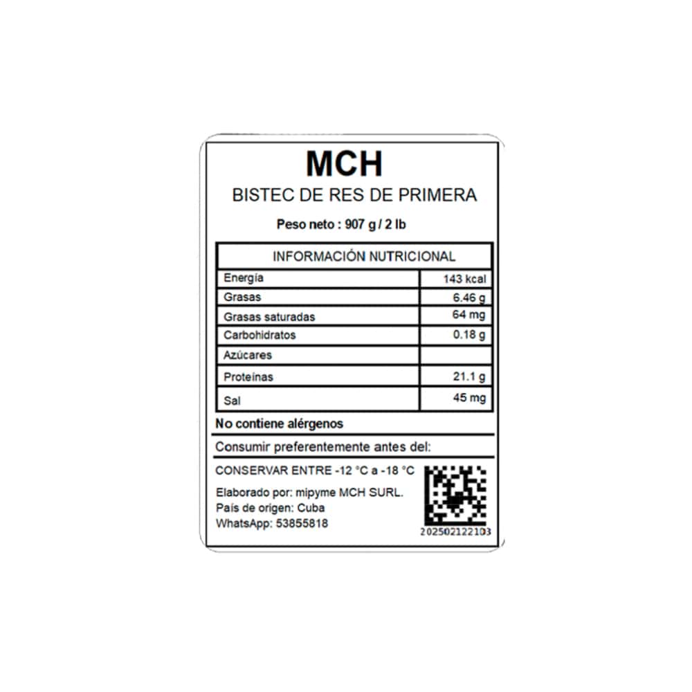 Bistec de res de primera MCH (907 g / 2 lb) - Miniatura 3
