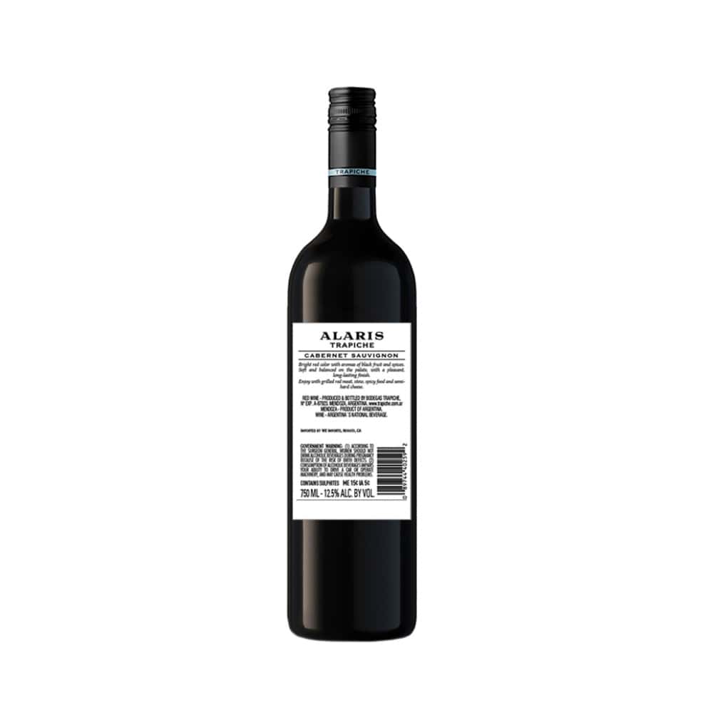 Vino tinto Carbenet Sauvignon Alaris Trapiche (750 ml) - Miniatura 2